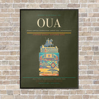 Thumbnail for Thomas Sankara International Airport OUA — Ouagadougou vertical canvas print - framed - green army background