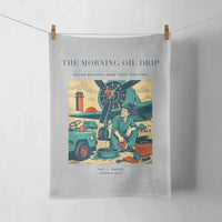 Thumbnail for VINTAGE G4266 - The Morning Oil Drip - Designed Towels design on lightgray