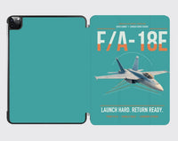 Thumbnail for F-A-18E Super Hornet design on turquoise ipad tablet case