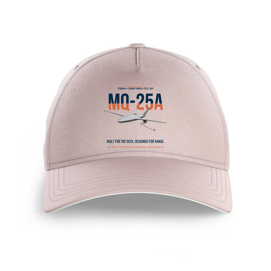 MQ-25A STINGRAY design on pink printed hat