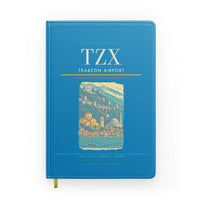 Thumbnail for Trabzon Airport (TZX) design on turquoise notebook