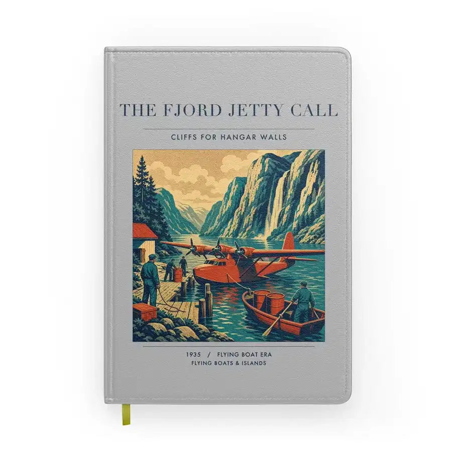 VINTAGE G4185 - The Fjord Jetty Call - Designed Notebooks design on lightgray