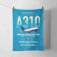 Thumbnail for Airbus A310-300P2F design on turquoise towel