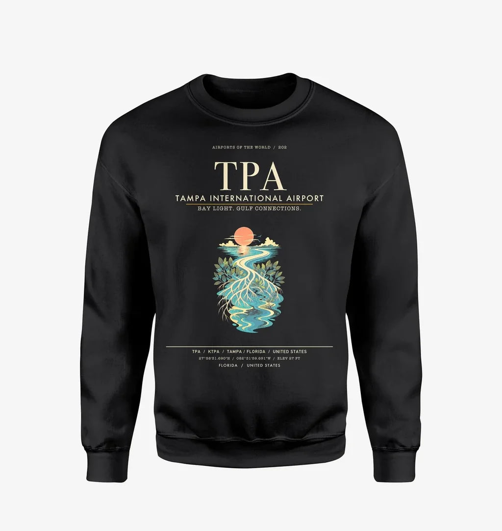 Tampa International Airport TPA Sweatshirt - Black
