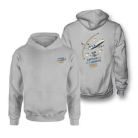Thumbnail for SIGNAL 577 - Captain Is Her Favorite Title - Double-Side Hoodie design on light gray double side hoodie