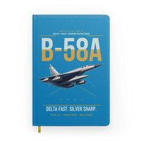 Thumbnail for B-58A Hustler design on turquoise notebook
