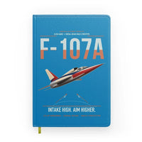 Thumbnail for F-107A Ultra Sabre design on turquoise notebook