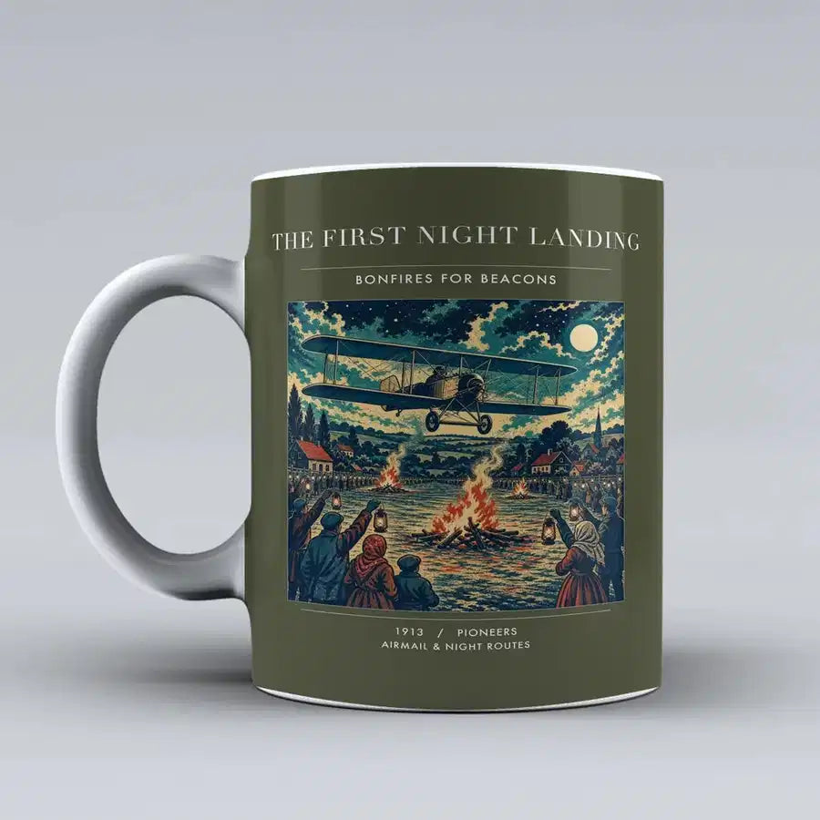 VINTAGE G4327 - The First Night Landing - Ceramic Mug design on greenarmy