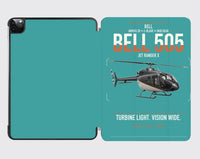 Thumbnail for Bell 505 Jet Ranger X design on turquoise ipad tablet case