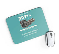 Thumbnail for BR715 design on turquoise rectangle mouse pad