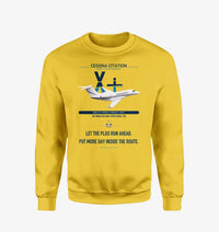 Thumbnail for Cessna Citation X+ design on yellow sweatshirt