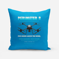 Thumbnail for Skyfront Perimeter 8 design on turquoise pillow