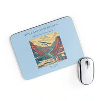 Thumbnail for VINTAGE G4338 - The Canyon Echo Run - Designed Mouse Pads design on lightblue rectangle