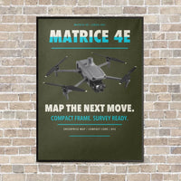 Thumbnail for DJI Matrice 4E vertical canvas print - framed - green army background