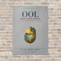 Thumbnail for Gold Coast Airport OOL vertical canvas print - no frame - light gray background