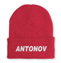 Thumbnail for Antonov & Text Embroidered Beanie - view 9