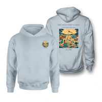 Thumbnail for VINTAGE G4241 - The Grass Strip Sunday - Double-Side Hoodie design on lightblue double side