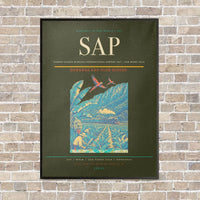 Thumbnail for Ramón Villeda Morales International Airport SAP — San Pedro Sula vertical canvas print - framed - green army background