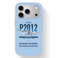 Thumbnail for Tecnam P2012 Traveller design on light blue magsafe iphone case, for iPhone 17 Pro