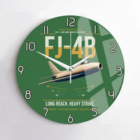 Thumbnail for FJ-4B Fury design on green no frame wall clock
