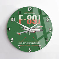 Thumbnail for F-89J Scorpion design on green no frame wall clock