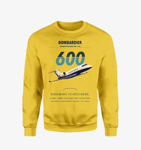 Thumbnail for Bombardier Challenger 600 design on yellow sweatshirt