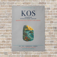 Thumbnail for Sihanouk International Airport KOS vertical canvas print - no frame - light gray background