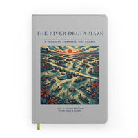 Thumbnail for VINTAGE G4274 - The River Delta Maze - Designed Notebooks design on lightgray