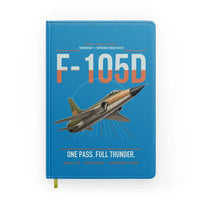 Thumbnail for F-105D Thunderchief design on turquoise notebook