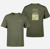 Thumbnail for Fes (FEZ) design printed on green army double-side t-shirt