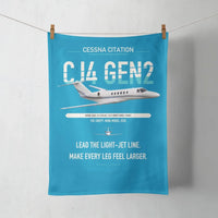 Thumbnail for Cessna Citation CJ4 Gen2 design on turquoise towel