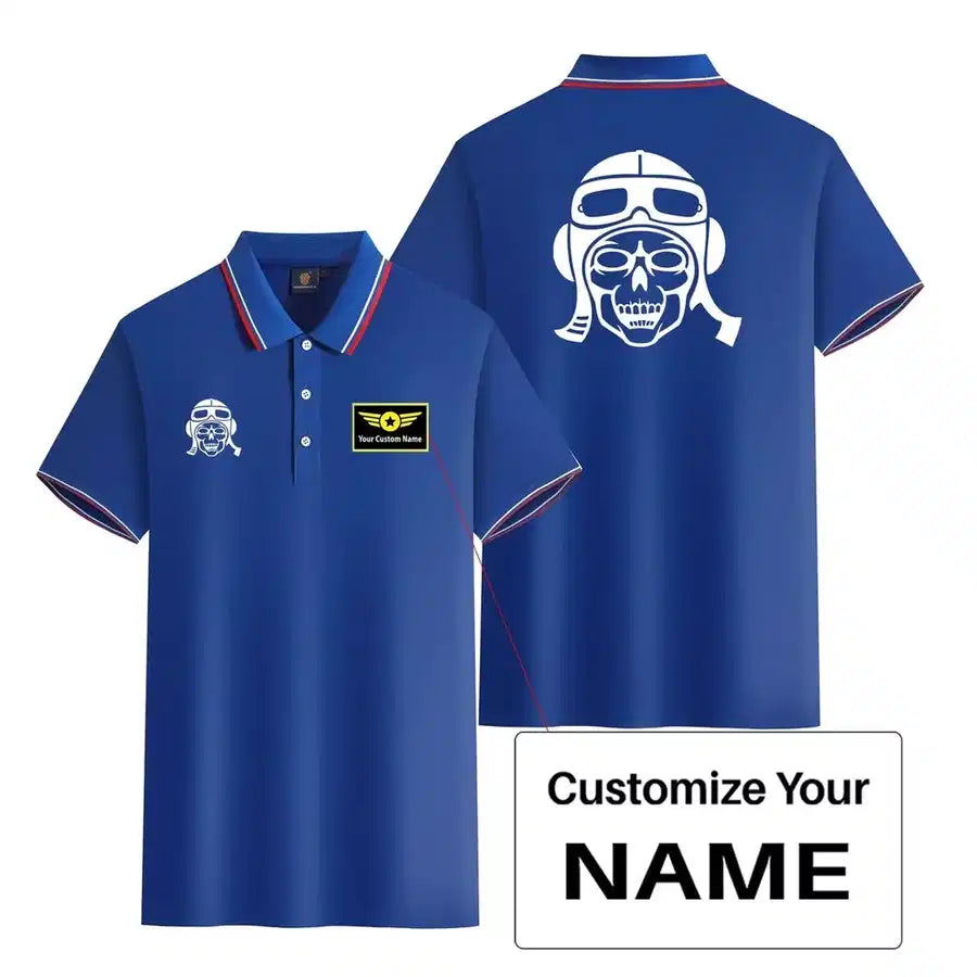 Customisable Skeleton Pilot Polo Shirt - view 9