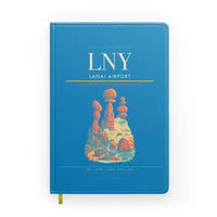 Thumbnail for Lanai Airport (LNY) design on turquoise notebook