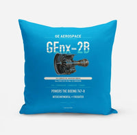 Thumbnail for GEnx-2B design on turquoise pillow