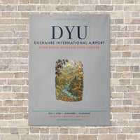 Thumbnail for Dushanbe International Airport DYU vertical canvas print - no frame - light gray background