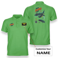 Thumbnail for SIGNAL 616 - How Planes Fly V2 - Double-Side Polo design on light green double side polo with custom name badge