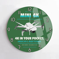 Thumbnail for DJI Mini 4K design on green no frame wall clock