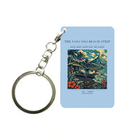 Thumbnail for VINTAGE G4405 - The Volcano Beach Strip - Designed Key Chain design on lightblue