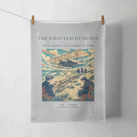 Thumbnail for VINTAGE G4000 - The First Flight Dunes - Designed Towels design on lightgray