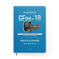 Thumbnail for GEnx-1B design on turquoise notebook