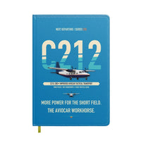 Thumbnail for CASA C-212-200 Aviocar design on turquoise notebook