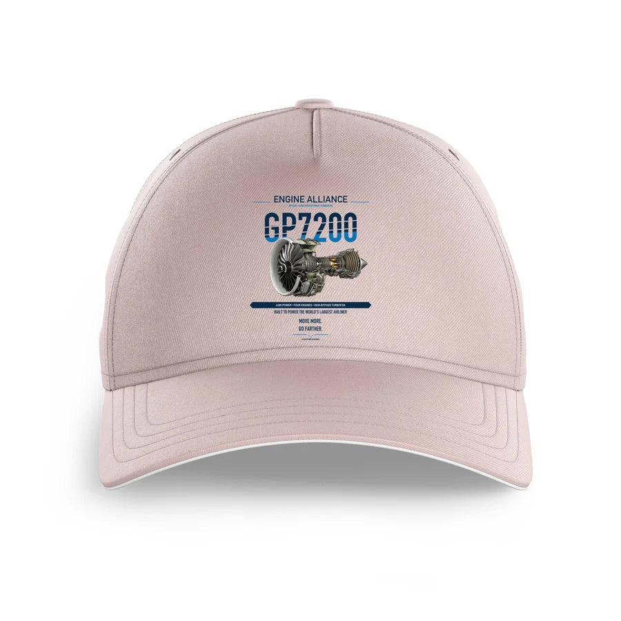 GP7200 design on pink printed hat