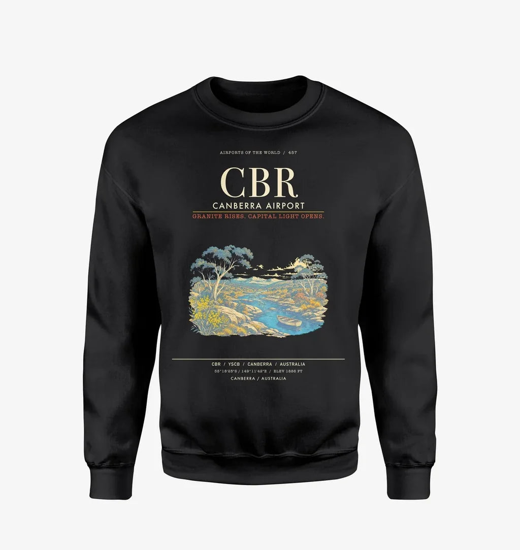 Canberra Airport CBR Sweatshirt - Black