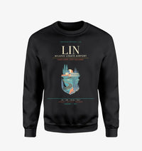 Thumbnail for Milano Linate Airport LIN Sweatshirt - Black