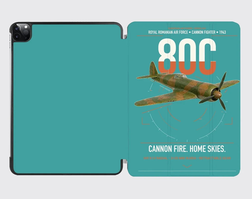 IAR 80C design on turquoise ipad tablet case