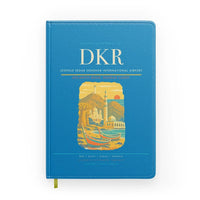 Thumbnail for Leopold Sedar Senghor International Airport (DKR) design on turquoise notebook