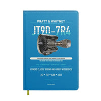 Thumbnail for JT9D-7R4 design on turquoise notebook