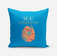 Thumbnail for St. George Regional Airport (SGU) design on turquoise pillow
