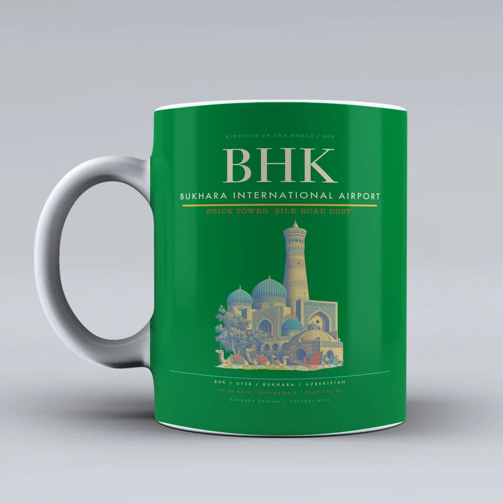 Bukhara International Airport BHK Mug - Green