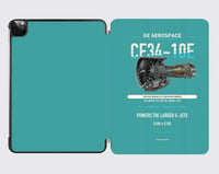 Thumbnail for CF34-10E design on turquoise ipad tablet case